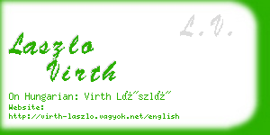 laszlo virth business card